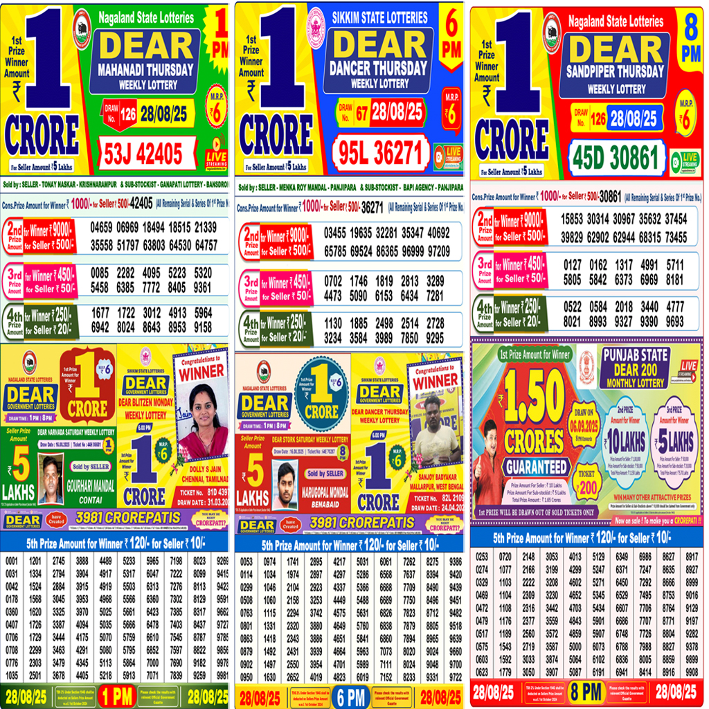 Lottery Sambad Today, 29 August 2025: Check Winning Numbers 2 Lottery Sambad Today, 29 August 2025: Check Winning Numbers