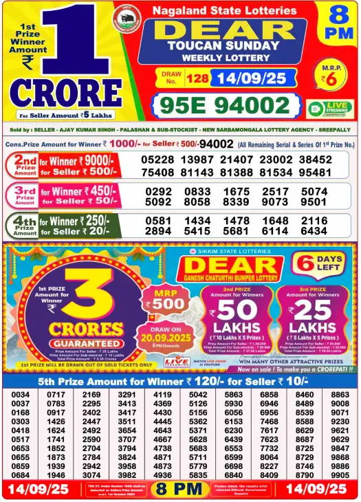 Nagaland State Lottery Result