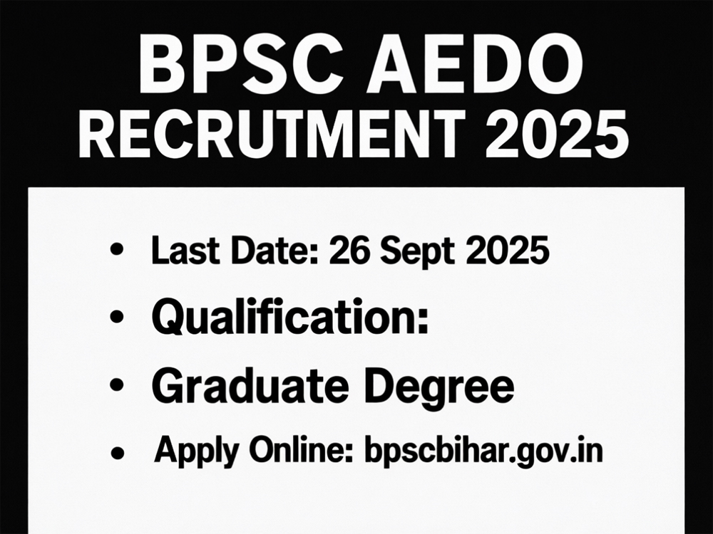 Assistant Education Development Officer - BPSC सहायक शिक्षा विकास अधिकारी (AEDO) भर्ती 2025 4 cen job c copy