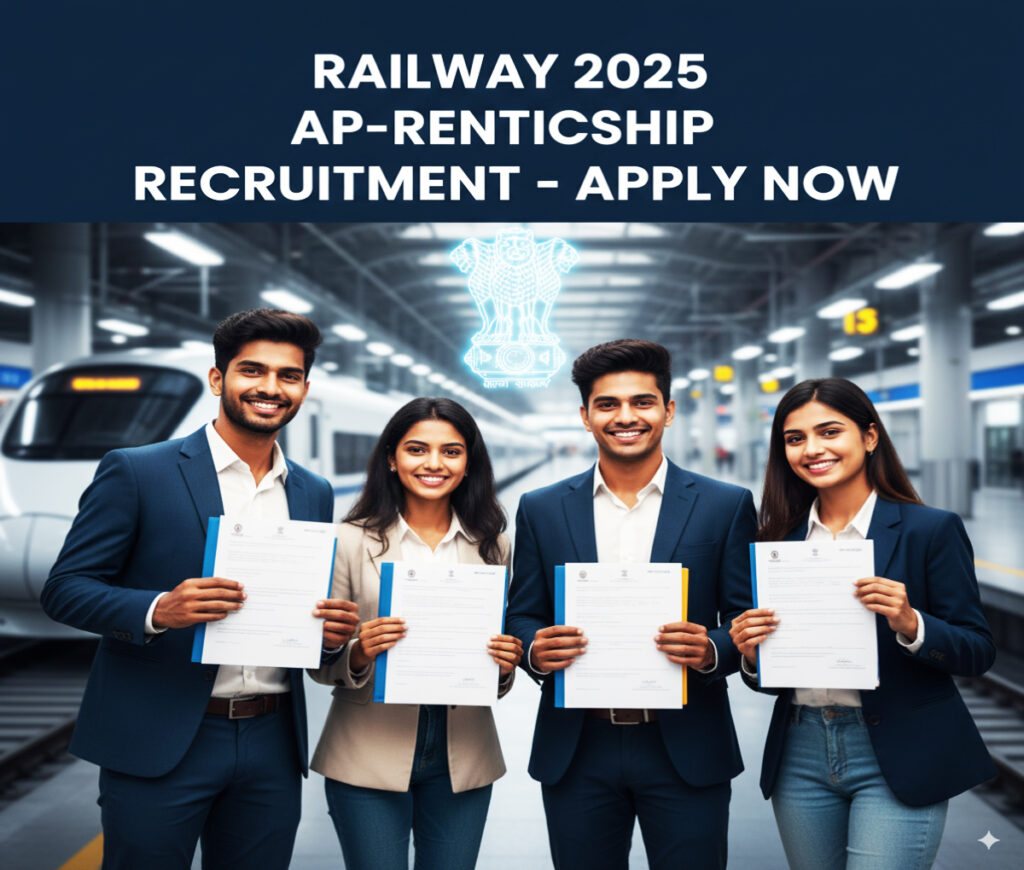 Railway 2025 Apprenticeship Recruitment - 2,865 पदों पर सीधी भर्ती, बिना परीक्षा मिलेगी 3 Railway 2025 Apprenticeship Recruitment