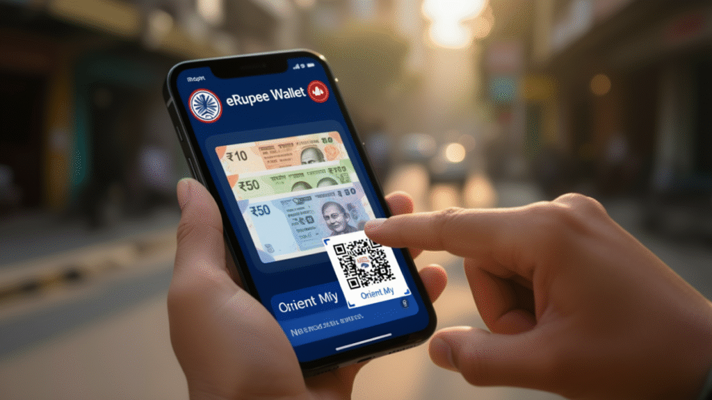 eRupee Vs UPI:कैसे बदलेगा डिजिटल पेमेंट का तरीका 4 eRupee to UPI payment via QR code – eWallet to UPI payment process