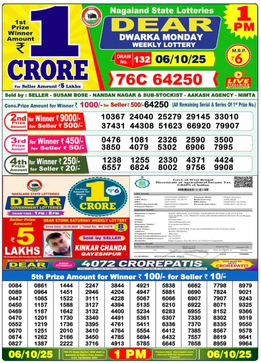 Nagaland State Lottery Result