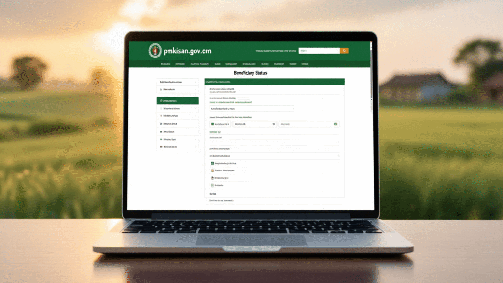 PM-Kisan Samman Nidhi Yojana 2025: किसानों के लिए खुशखबरी, कुछ को निराशा भी 2 PM-Kisan Samman Nidhi Yojana 2025 Kisan official website beneficiary status page.
