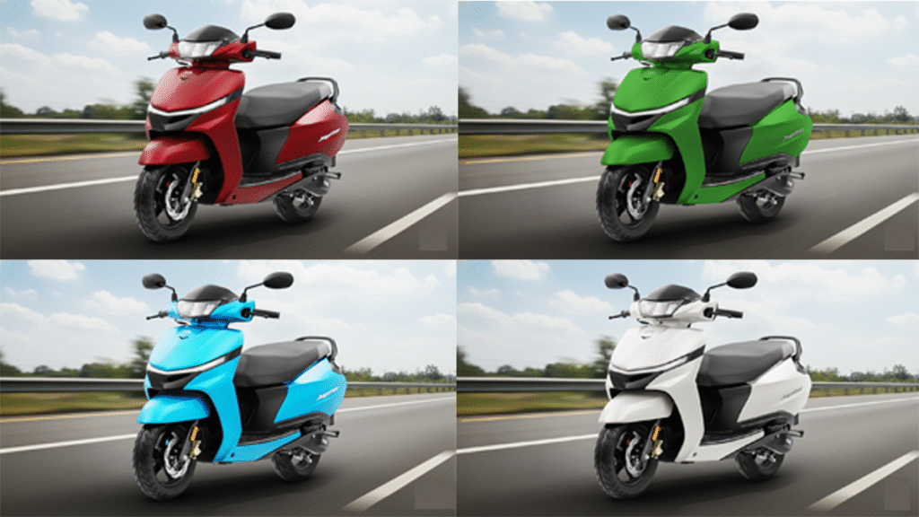 TVS Jupiter Scooter 2025: बेहतरीन फीचर्स के साथ कुछ कमियाँ भी जानें 3 TVS Jupiter Scooter 2025 front view showing LED headlamp, elegant design and alloy wheels during road test.