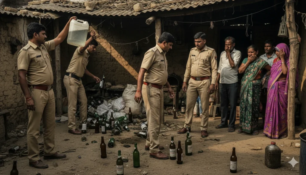 Jind News Today 6 November 2025: जिले की बड़ी खबरें और अपडेट्स 3 Jind News Today 6 November Jind police raid and seize illegal liquor bottles during inspection 2025.