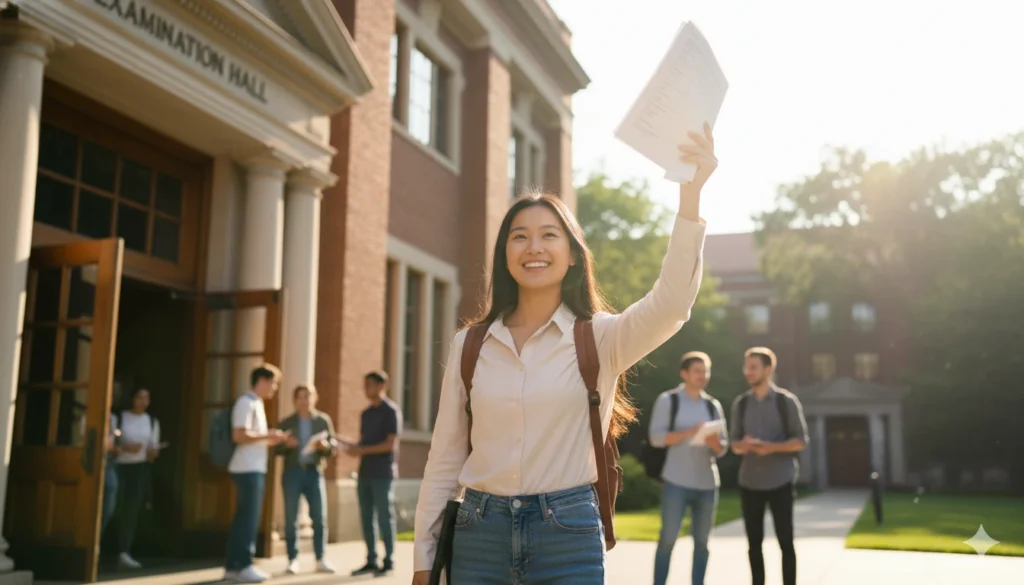 Board Exam 2025 Alert: 7 Stress-Free Study Tips Jo Students Ko Banayenge Toppers! 4 Board Exam 2025 Alert Confident Student After Exam