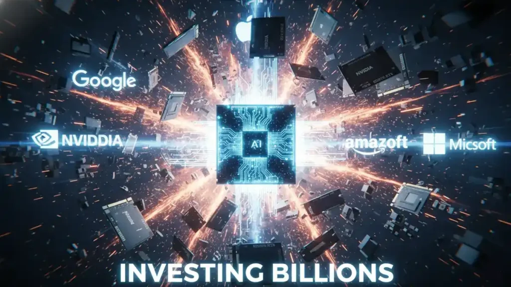 Fearing an AI Bubble? क्या AI बबल फटने वाला है? भारत पर कैसा असर पड़ेगा 2 Fearing an AI Bubble? NVIDIA AI chip boom illustration