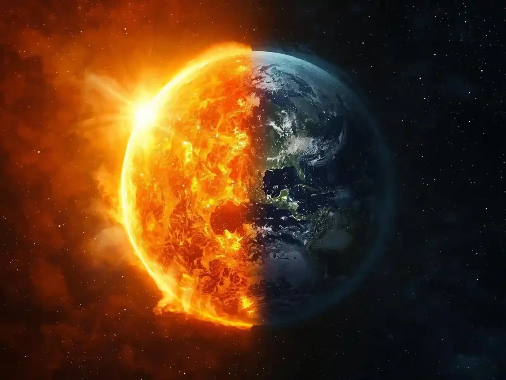 Daily GK Quiz Series Day 1: 15 Mind-Blowing Questions — Answers Inside! 3 Daily GK Quiz Earth split into two sides: one burning in sunlight and the other frozen in darkness.