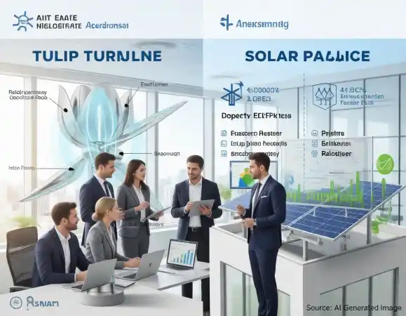 New Business Idea 2026: Tulip Turbine Technology Explained 4 New Business Idea 2026 business meeting showing entrepreneurs discussing Tulip Turbine dealership and clean energy opportunities.
