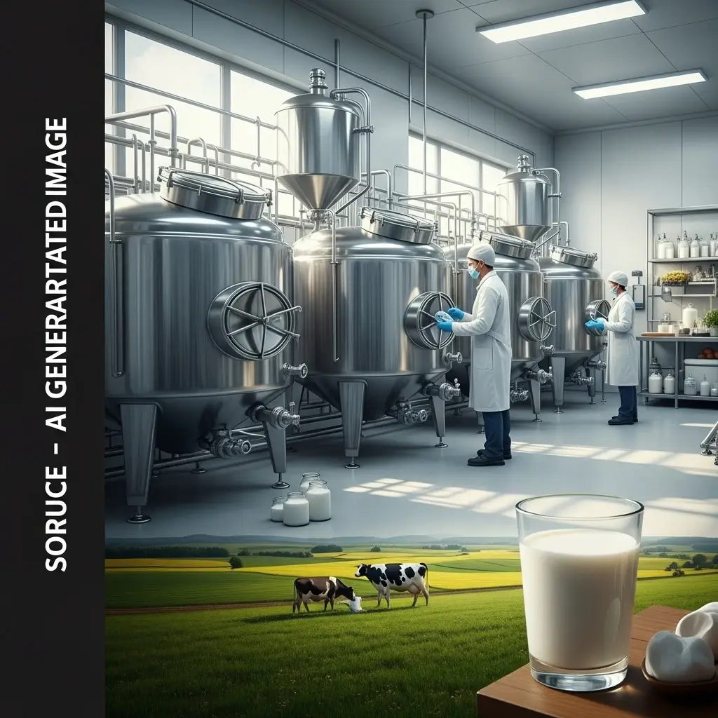 Precision fermentation milk produced without cows using advanced biotechnology