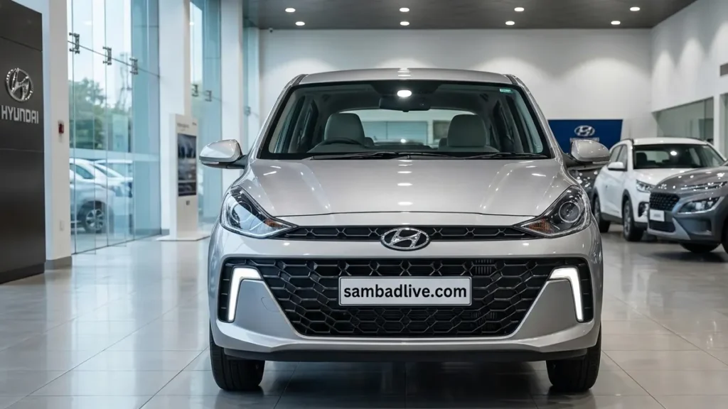 Hyundai Aura: Price, Features, Interior, Safety and Comfort Explained 2 Hyundai Aura front look view